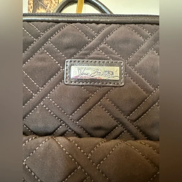 Vera Bradley Backpack Brown Quilted - Picture 2 of 7
